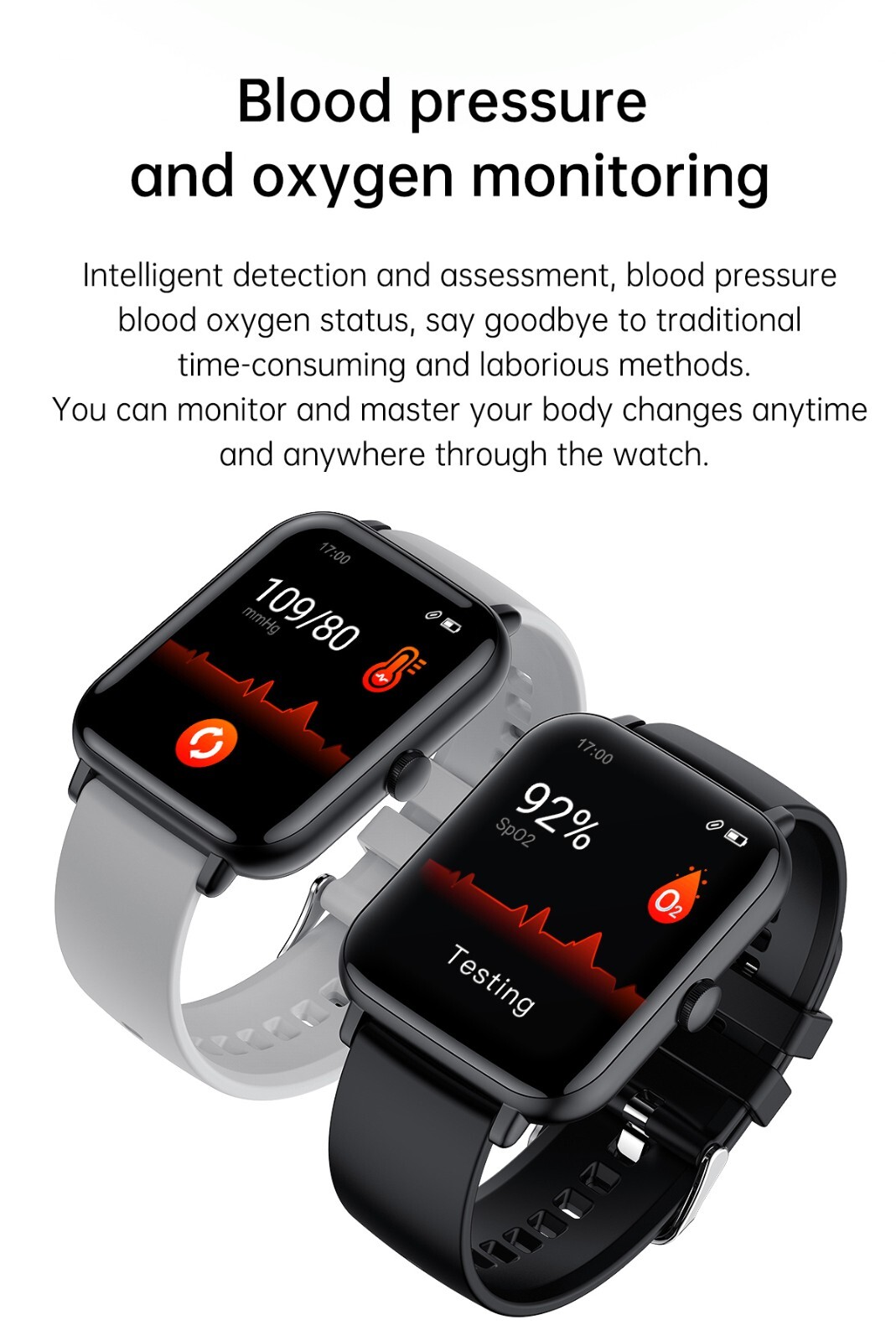 Medicoswatch A8 1.83inch Screen Body Temperature Bluetooth Calling Smartwatch