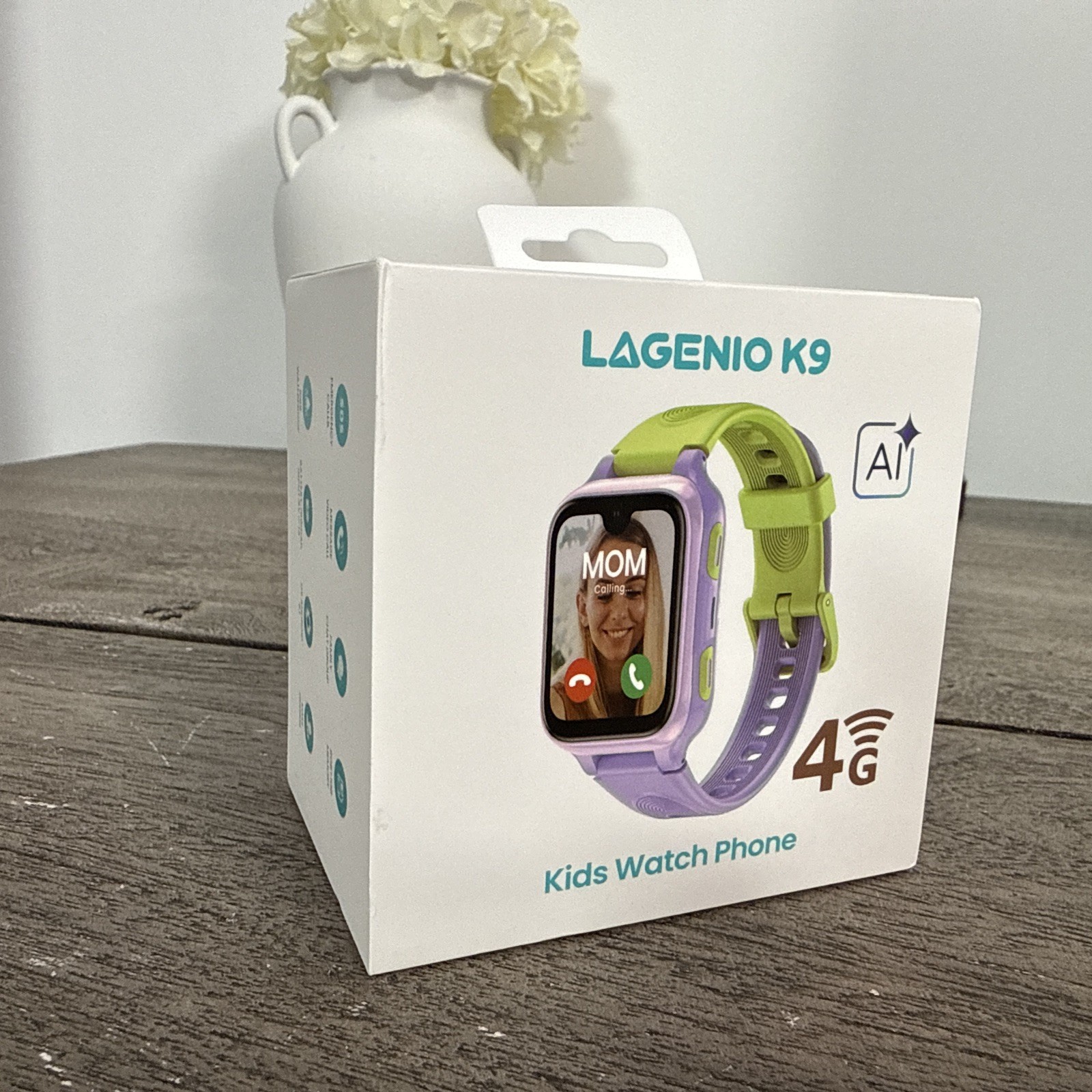 K9 Smart Watch for Kids with GPS Tracker, AI Voice & Video Call,1.78″ Purple