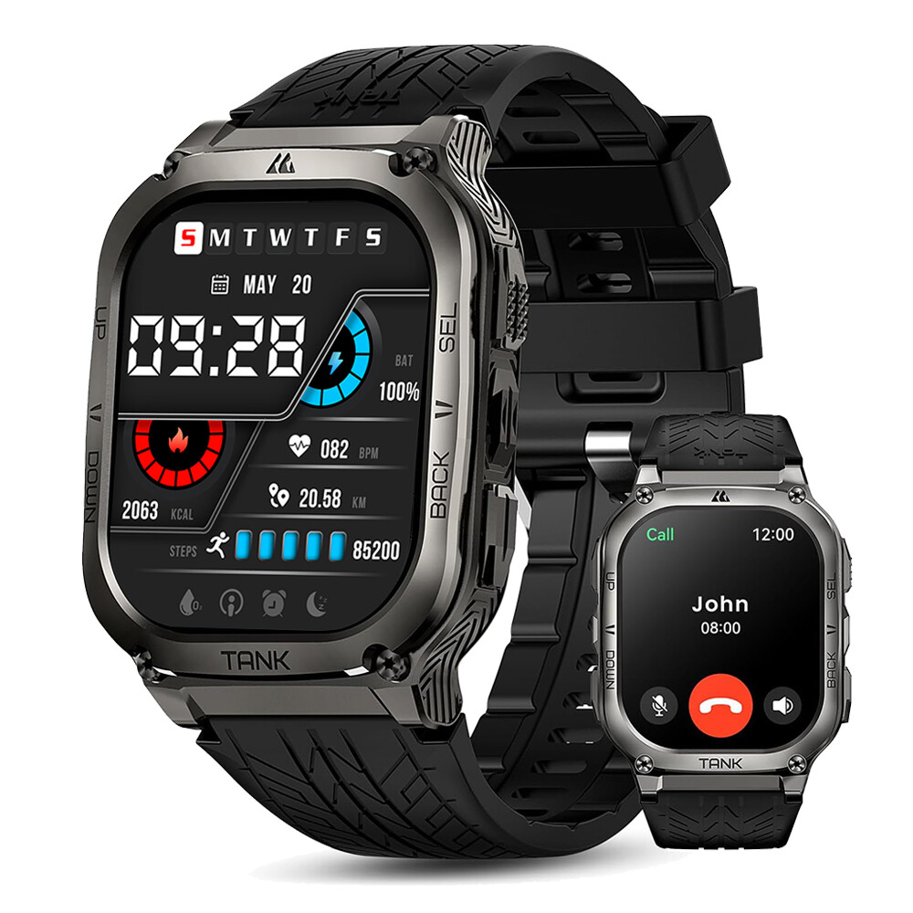 2024 KOSPET TANK M3 Smart Watch For Men Smart Watches Women 480mAh Long Battery