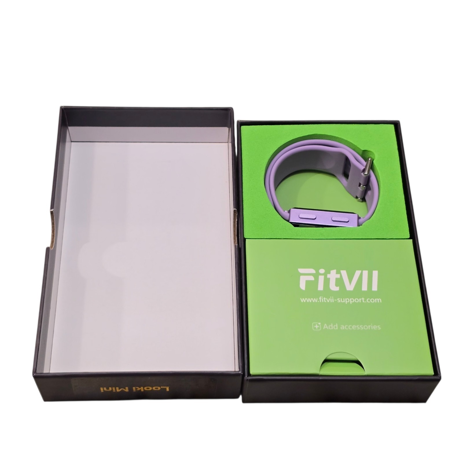 FITVII Looki-mini Fitness Tracker Slim AMOLED Fitness Watch 2025 Purple NOB
