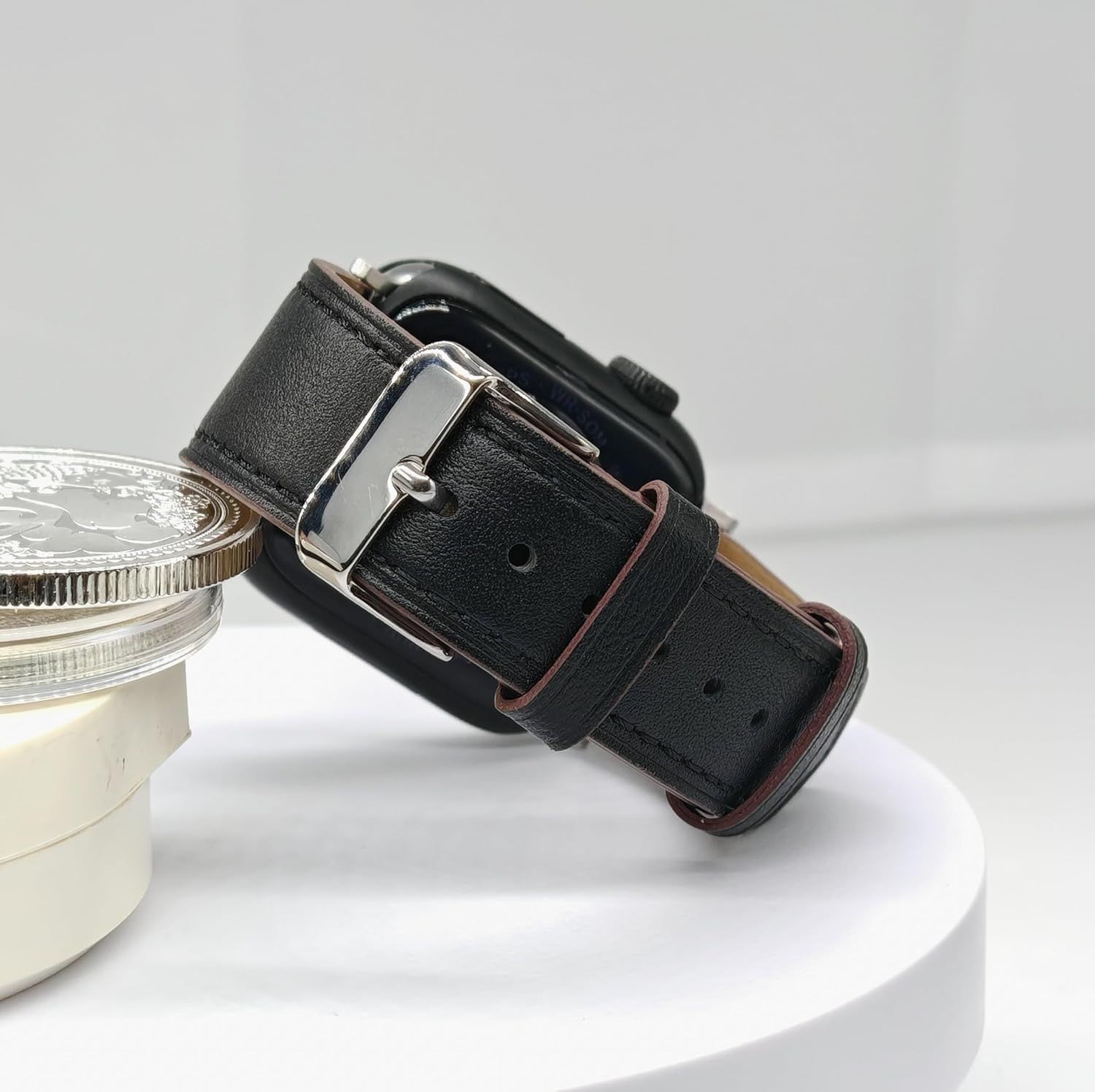 Genuine Leather Strap Compatible with Apple Watch Ultra/SE 49mm 44mm