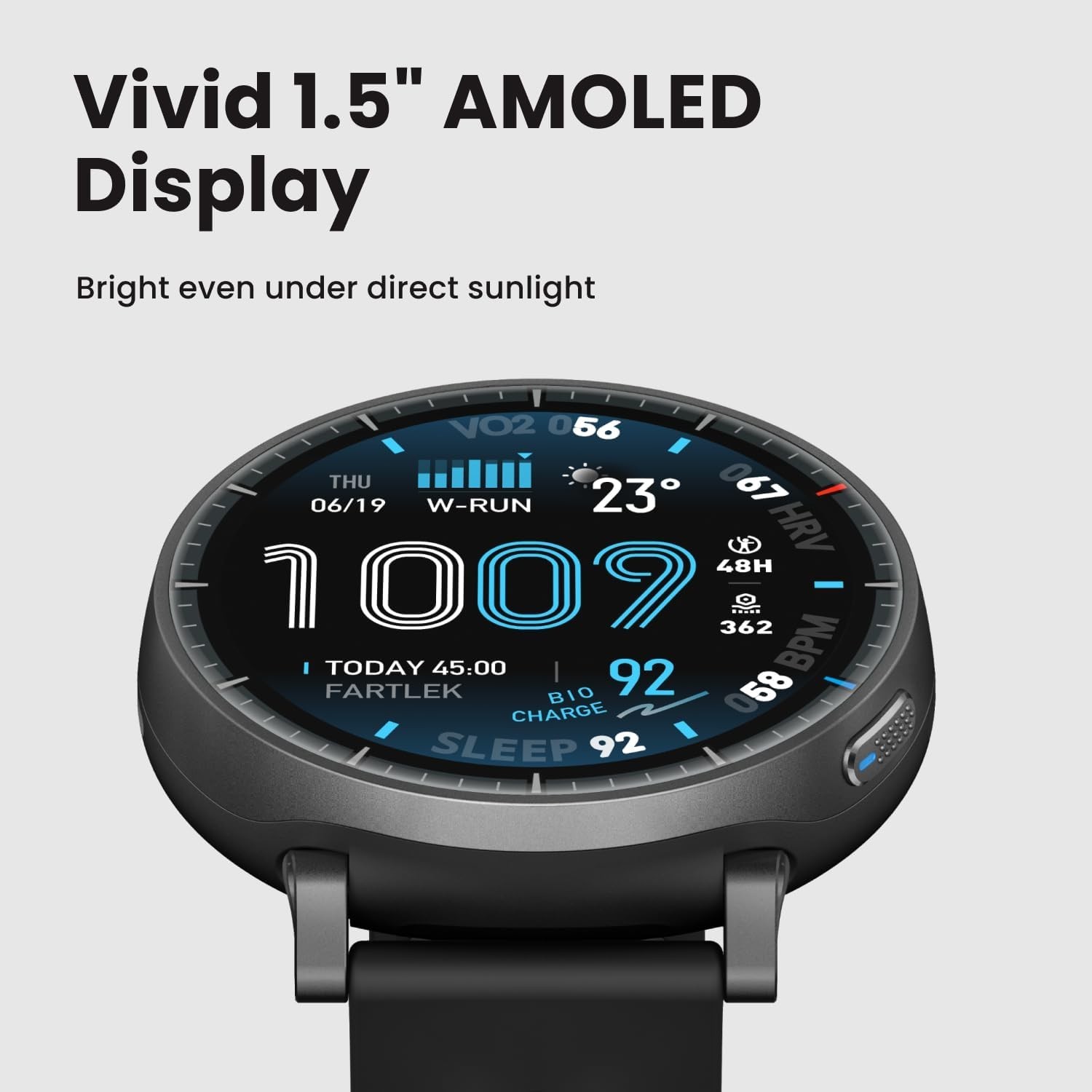 Reloj Inteligente 1.5″ GPS Mapas Offline Batería 25 Días 5 ATM Control por voz
