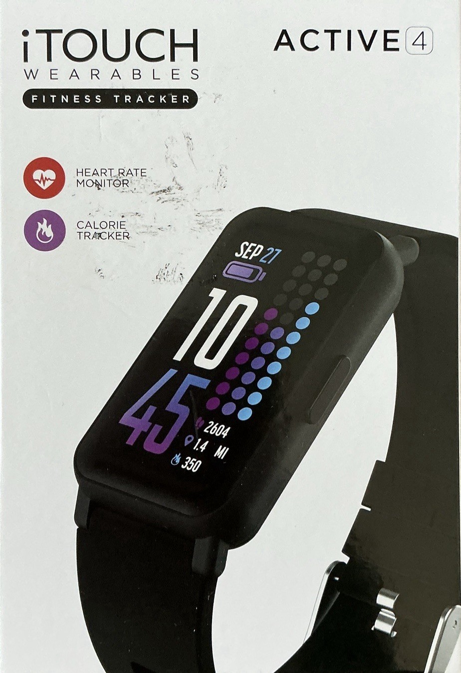 Itouch Wearables Fitness Tracker Active 4 Smartwatch – Black