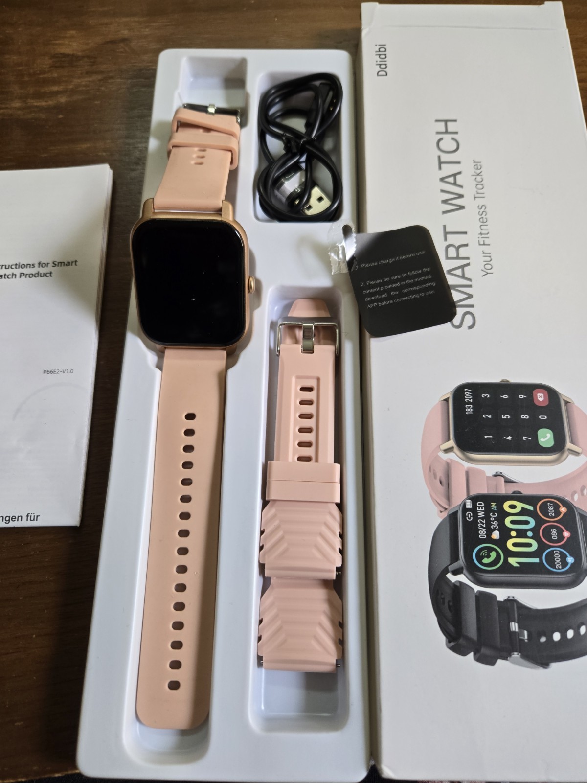Ddidbi P66 Smart Watch (Answer/Make Call), 1.85″Touch Screen Fitness Tracker