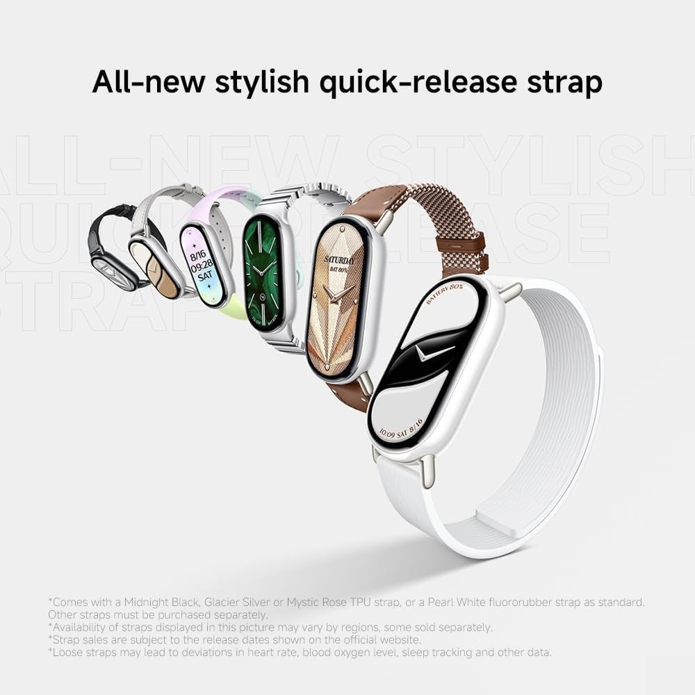 Mi Smart Band 10 Ceramic Edition – 1.72″ AMOLED & 21 Days Battery – Pearl White-