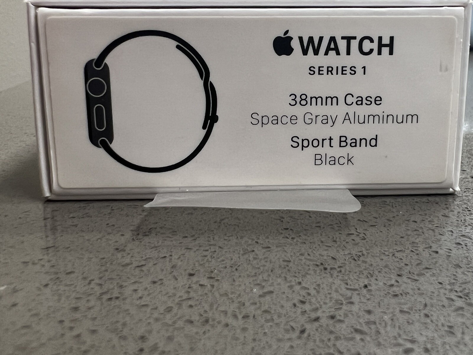Apple Watch Sport 38mm Aluminum Case Black Sport Band – (MJ2X2LL/A)