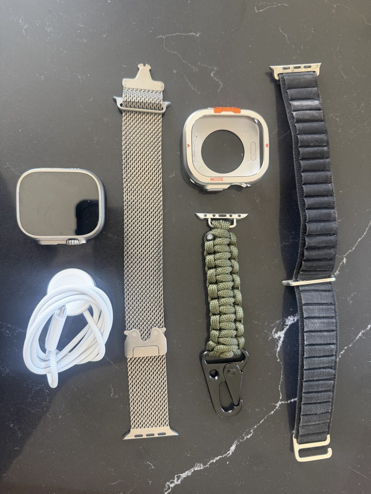 Apple Watch Ultra 2 49mm Titanium Band With Extras
