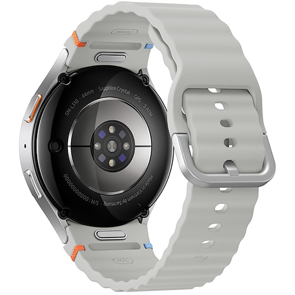 Samsung Galaxy Watch7 44mm Bluetooth Wi-Fi Smartwatch Silver GPS AMOLED Sapphire