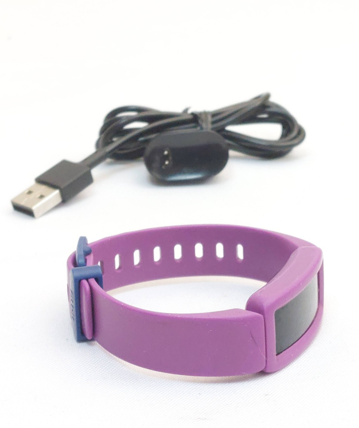 Fitbit Fitness Activity Tracker Inspire FB412 HR Black Case Purple Band – Tested