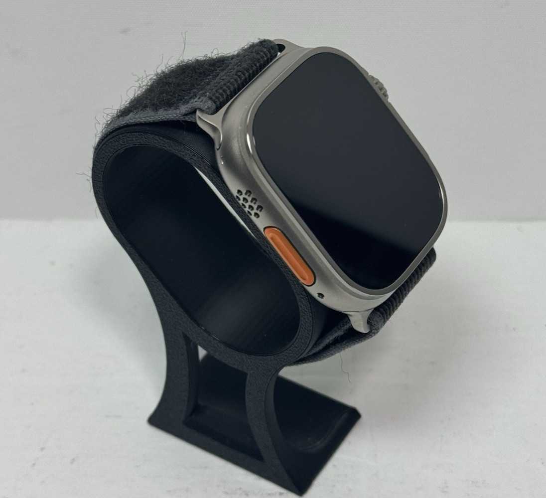 Apple Watch Ultra 2 49MM GPS +Cell Black Titanium w/ Blue/Gray Trail Loop