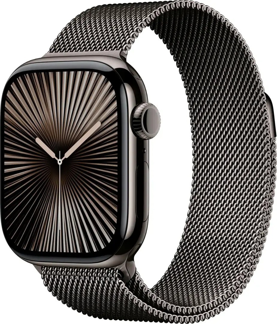 Apple Watch Series 10 (GPS+LTE) 42MM Slate Titanium Case Slate Milanese Loop