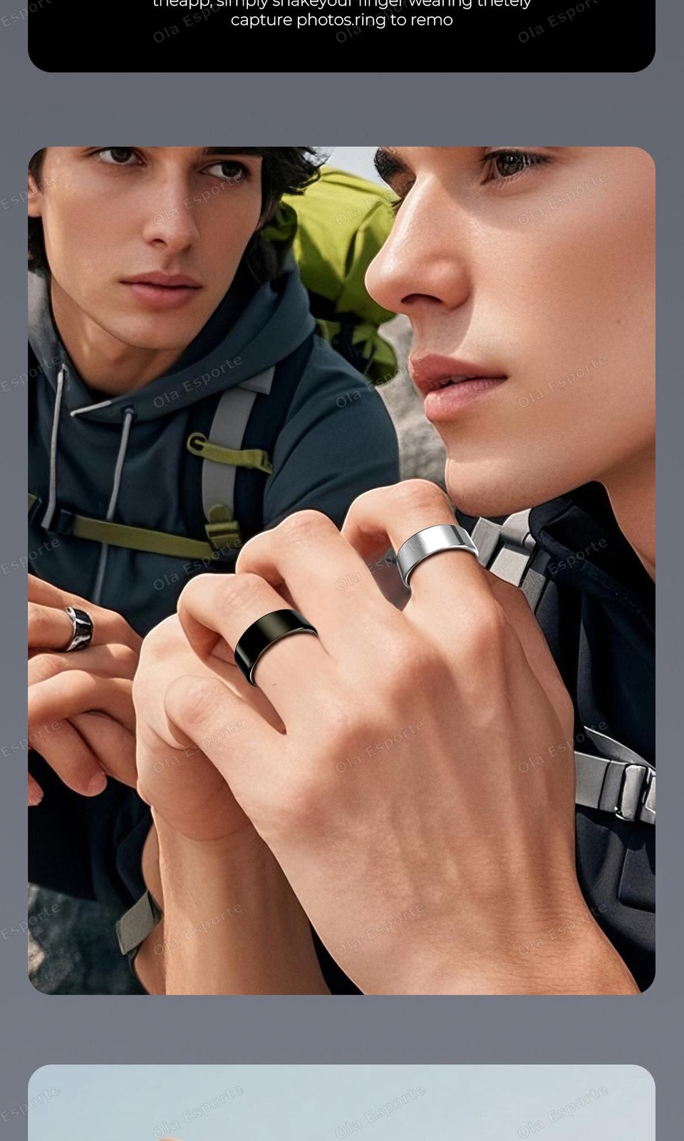 Smart Ring Health Fitness Tracker Sleep Heart Rate IP68 Charging Case Men Women