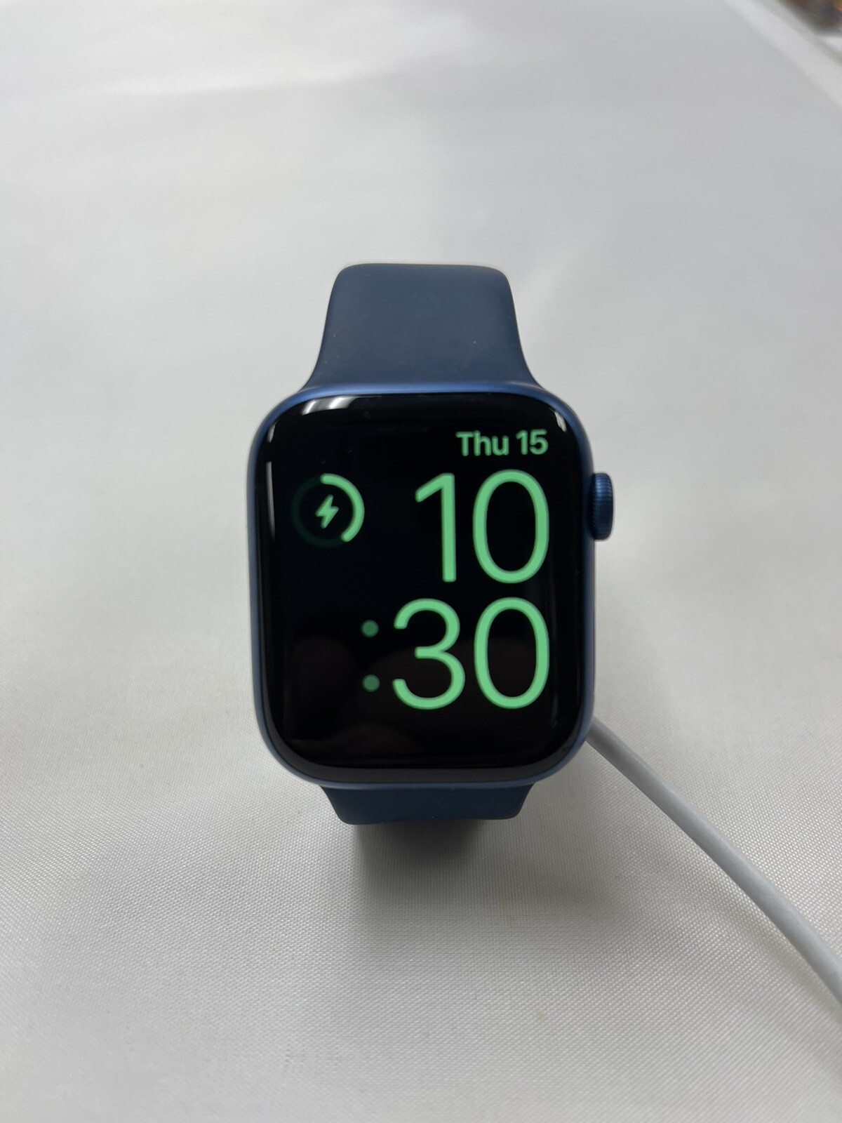 APPLE WATCH SERIES 7 ( A2474 ) 45MM BLUE ALUMINUM GPS 32GB