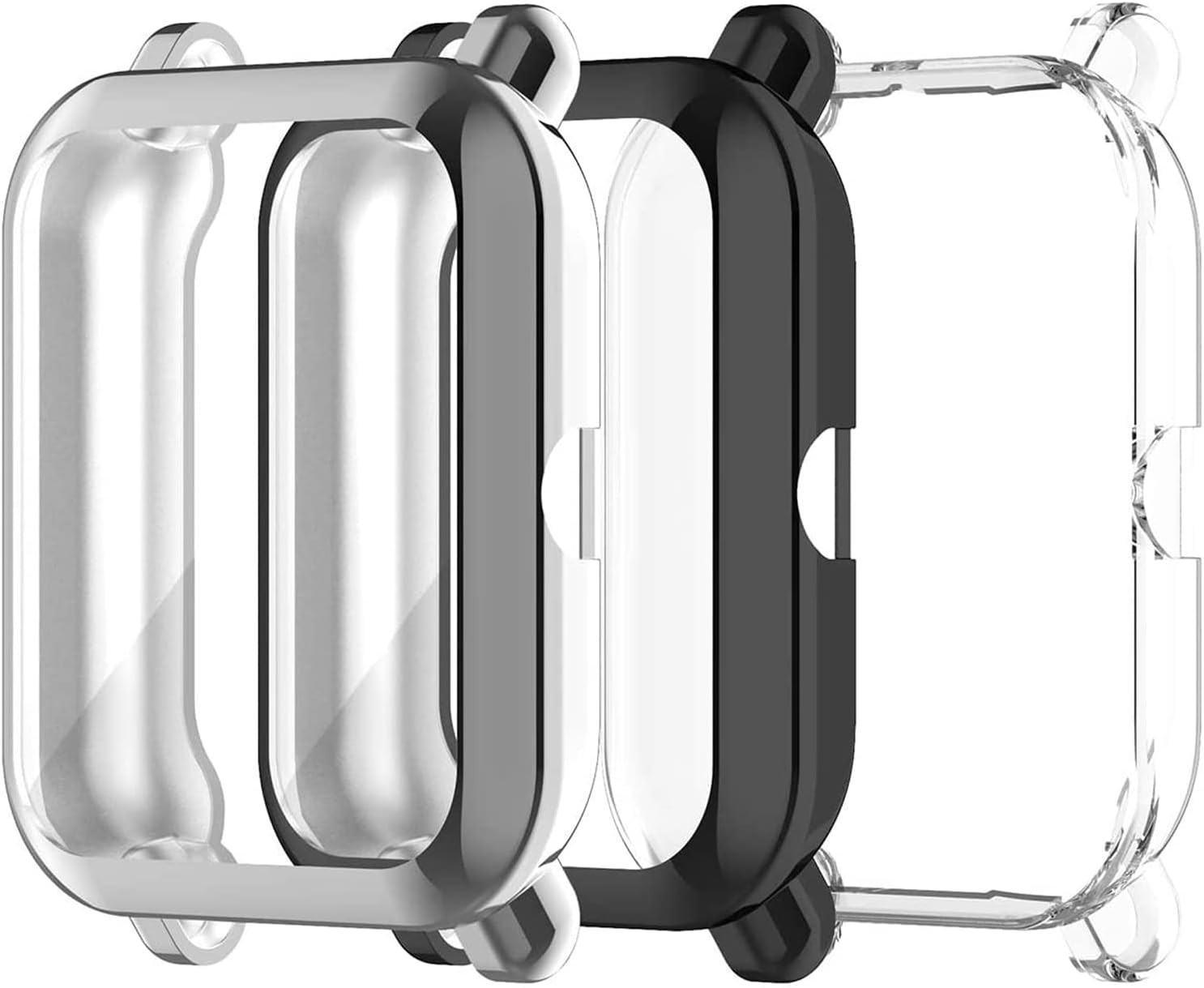 3 Pack Screen Protector Cases for Amazfit GTS 2 Mini 40mm Soft TPU Bumper Shell