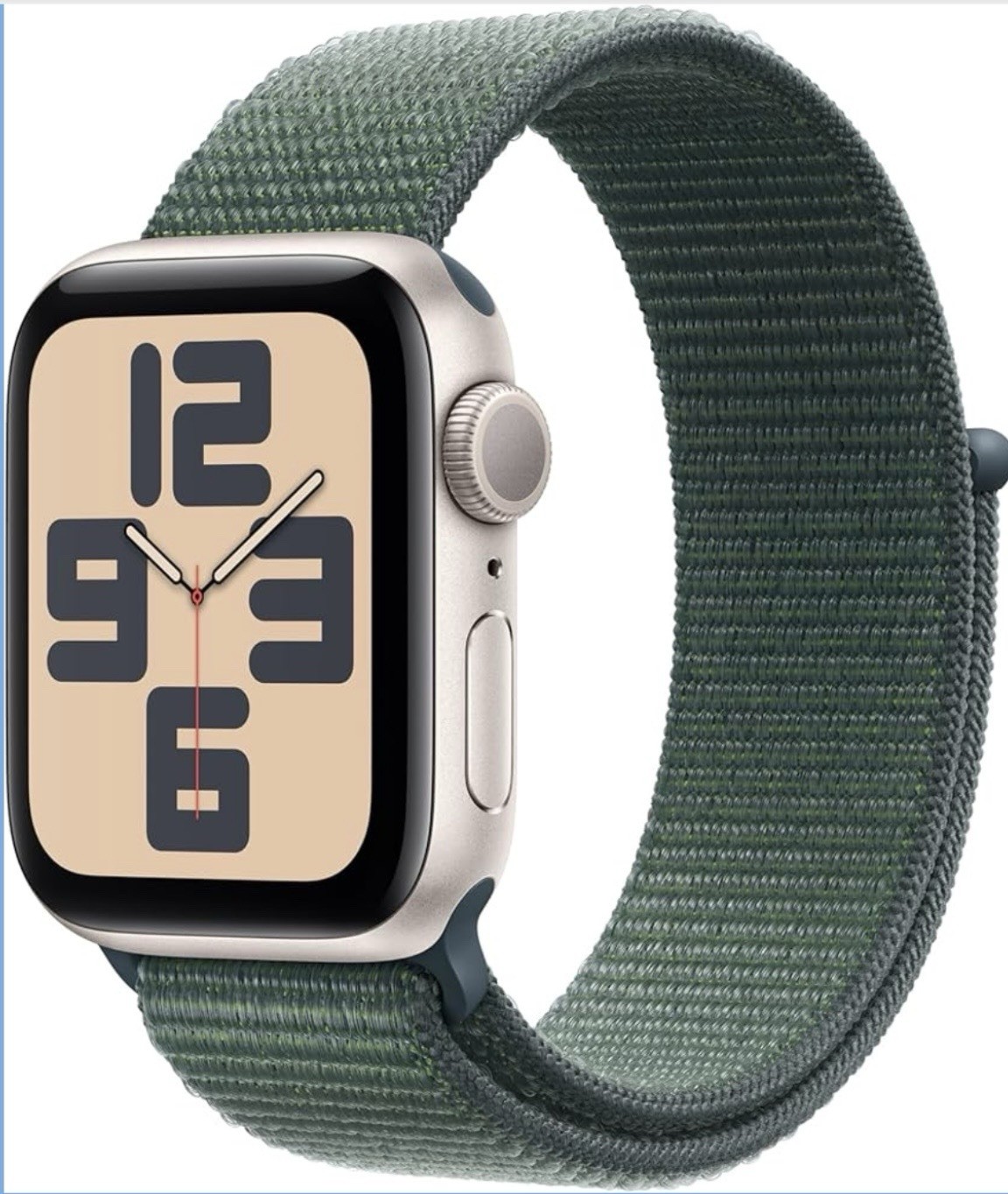 Apple Watch SE 2nd generation 40mm Starlight Aluminum Lake Green