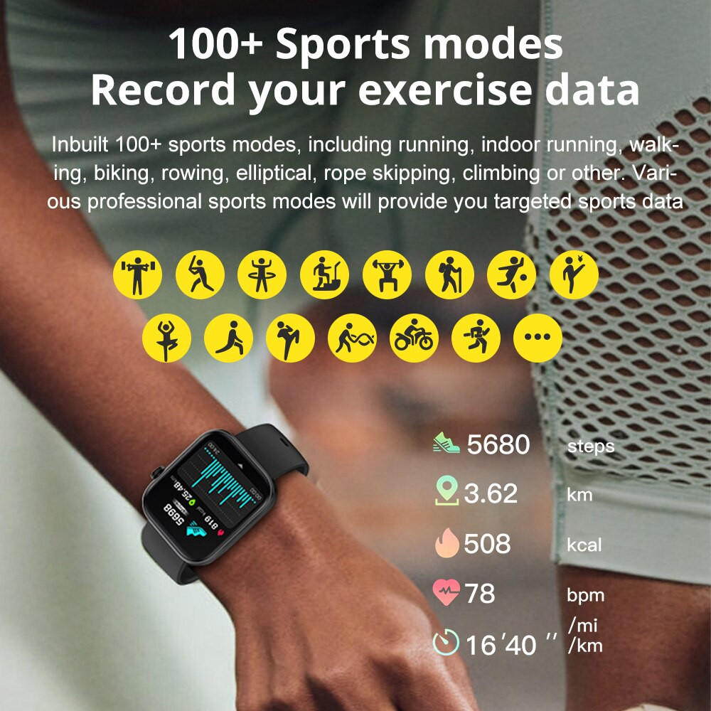 P71 Voice Calling Smartwatch Men Health Monitoring IP68 Waterproof Smart Notific