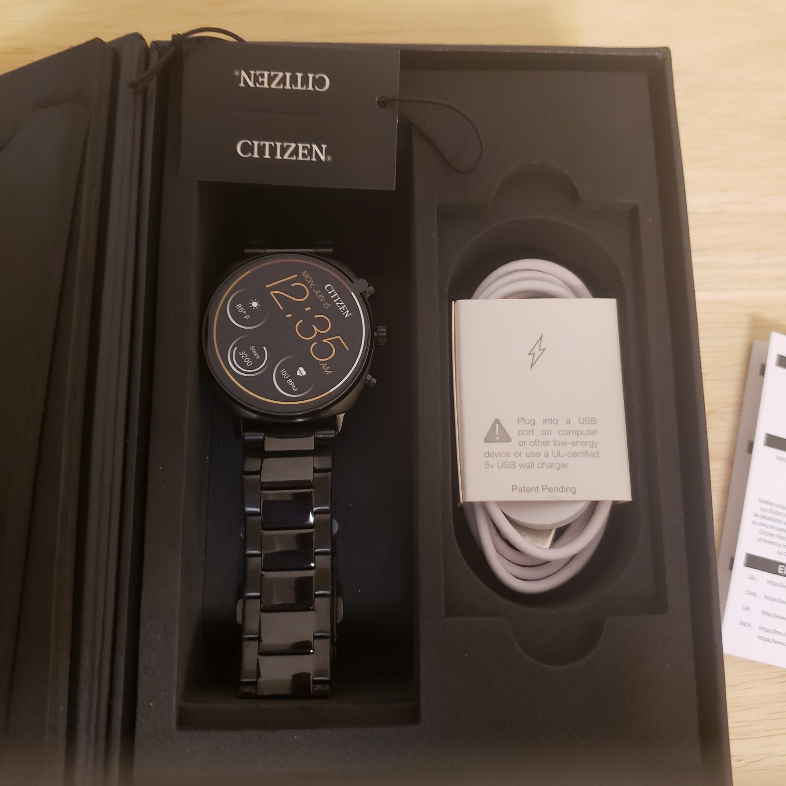 CZ – CZ Smart 41mm Unisex Stainless Steel Casual Smartwatch with IP Stainless St
