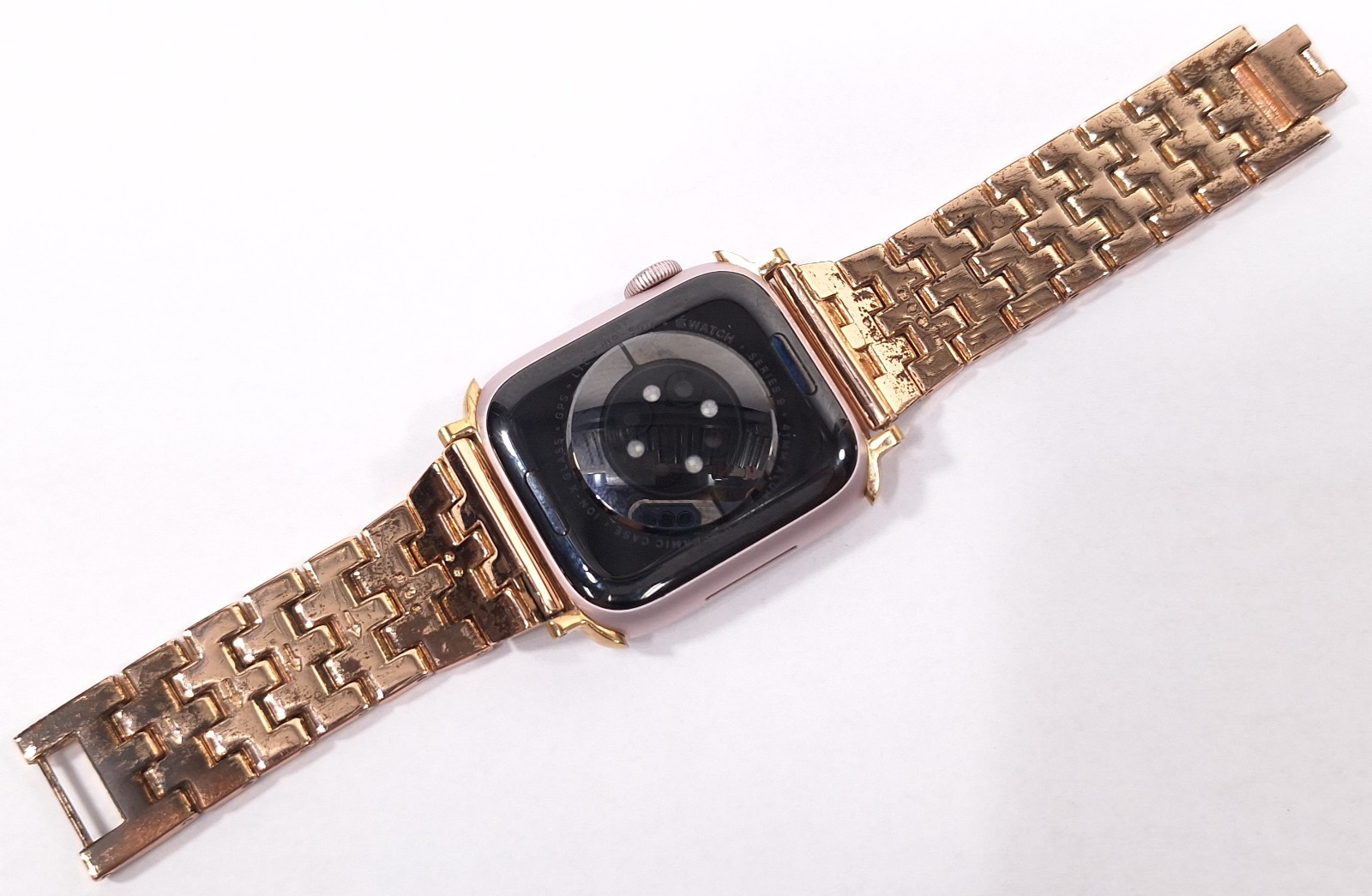 Apple Watch Series 9 (GPS + Cellular) Pink 41mm Aluminum A2982 MRHY3LL/A W/ Band