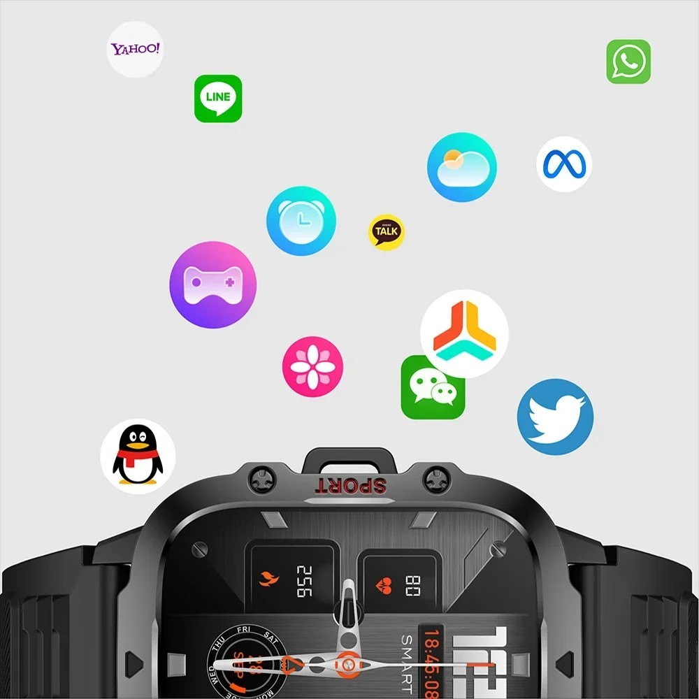 2026 New Men 2.01″ Military Smartwatch Outdoor AI Voice Call Bluetooth GPS Gift