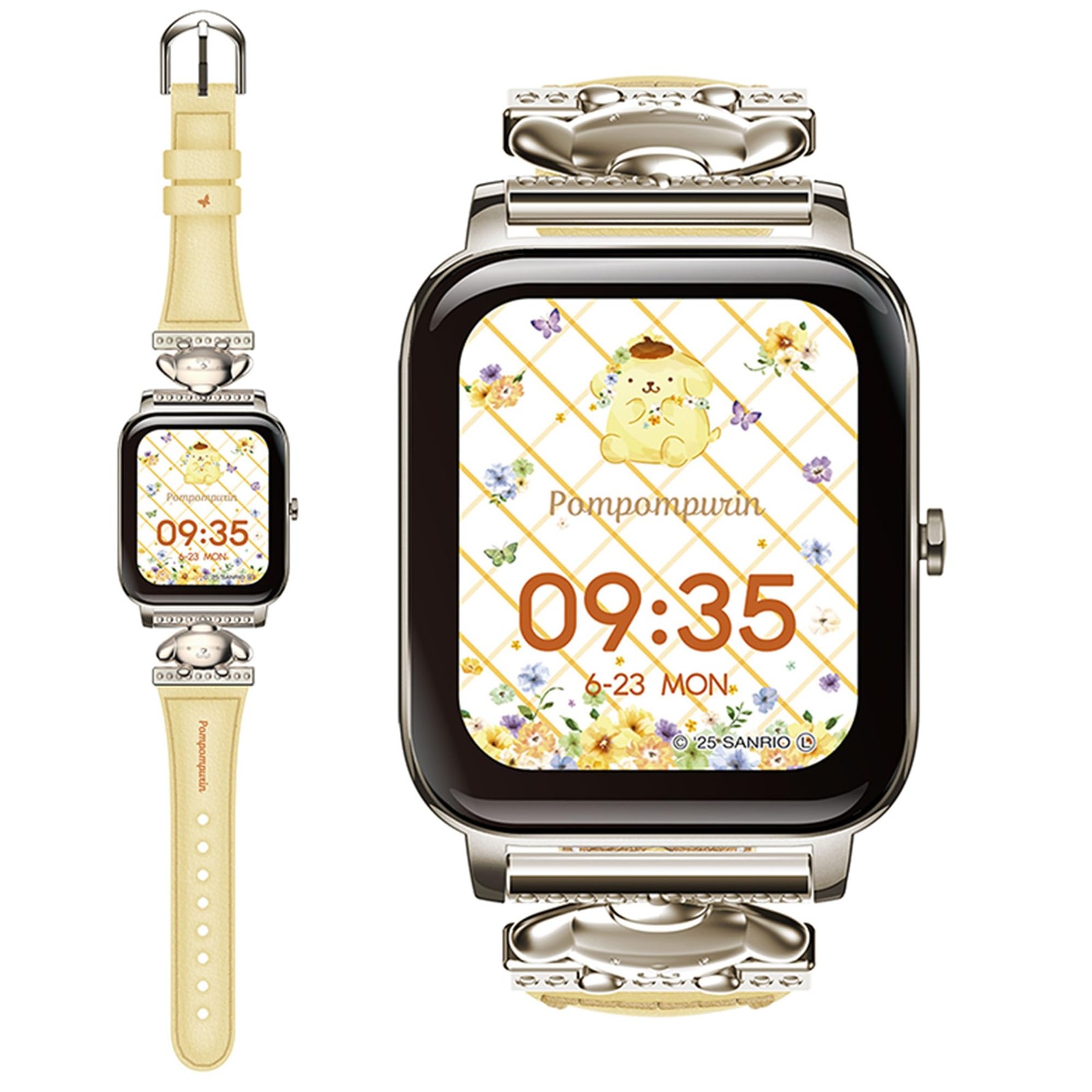 Pompompurin Smartwatch Sanrio Japan GH-SMWL-PN Original Voice IP68 Waterproof