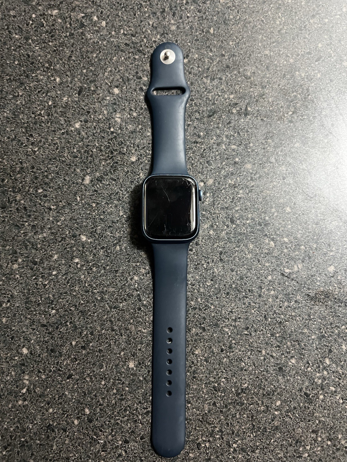 Apple Watch Series 7 45mm Blue Case with Aluminum Band (A2474)