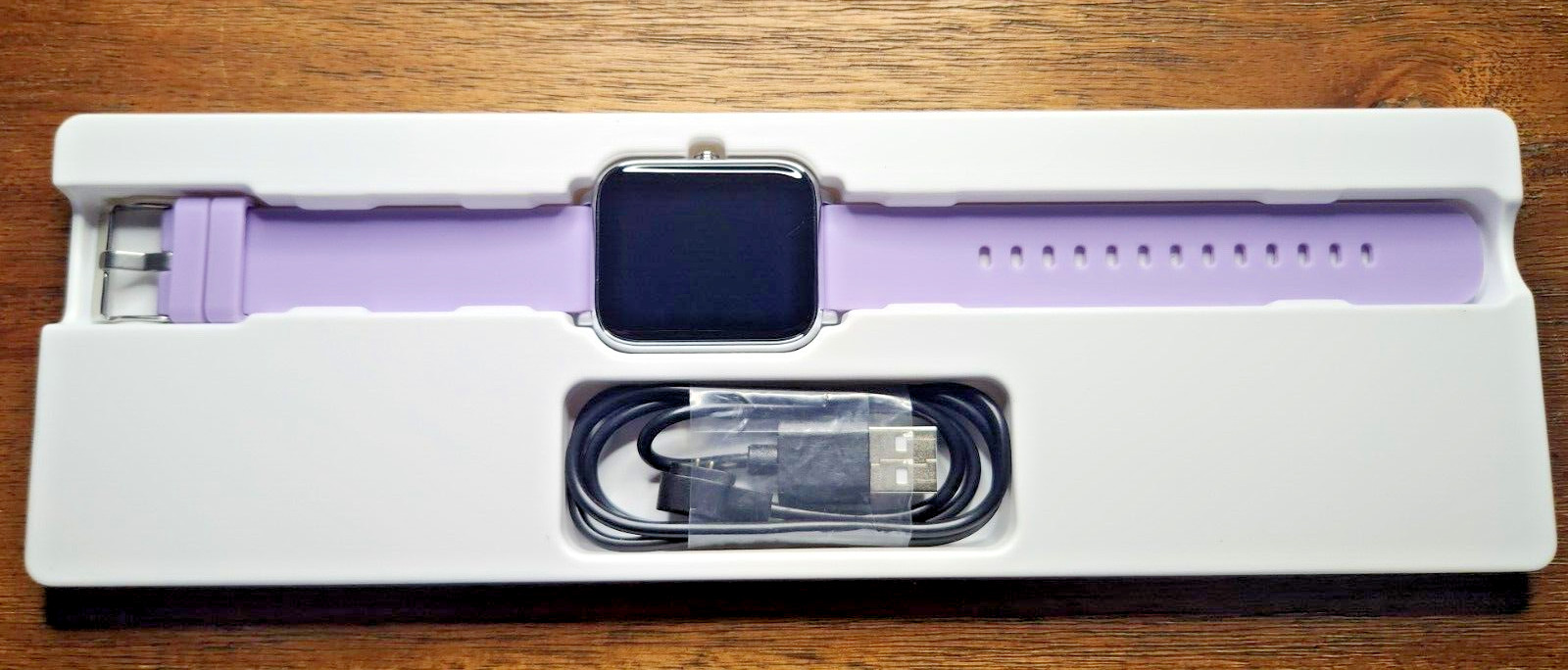 SMARTWATCH/ Health Tracker-Purple KALINCO-P22 PRE-OWNED SUBTLE SCRATCH on face.