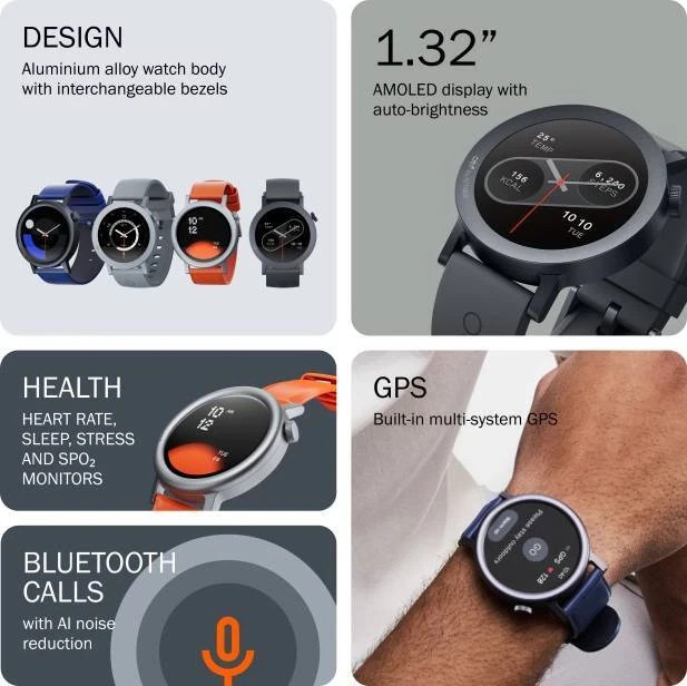CMF by Nothing Watch Pro 2-1.32″ AMOLED Display-GPS Smartwatch-Gesture Control