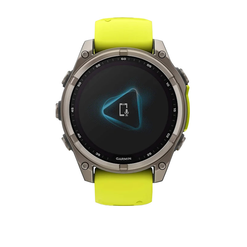 Garmin Fenix 8, 47mm AMOLED, Solar Sapphire Titanium Yellow (010-02906-20)