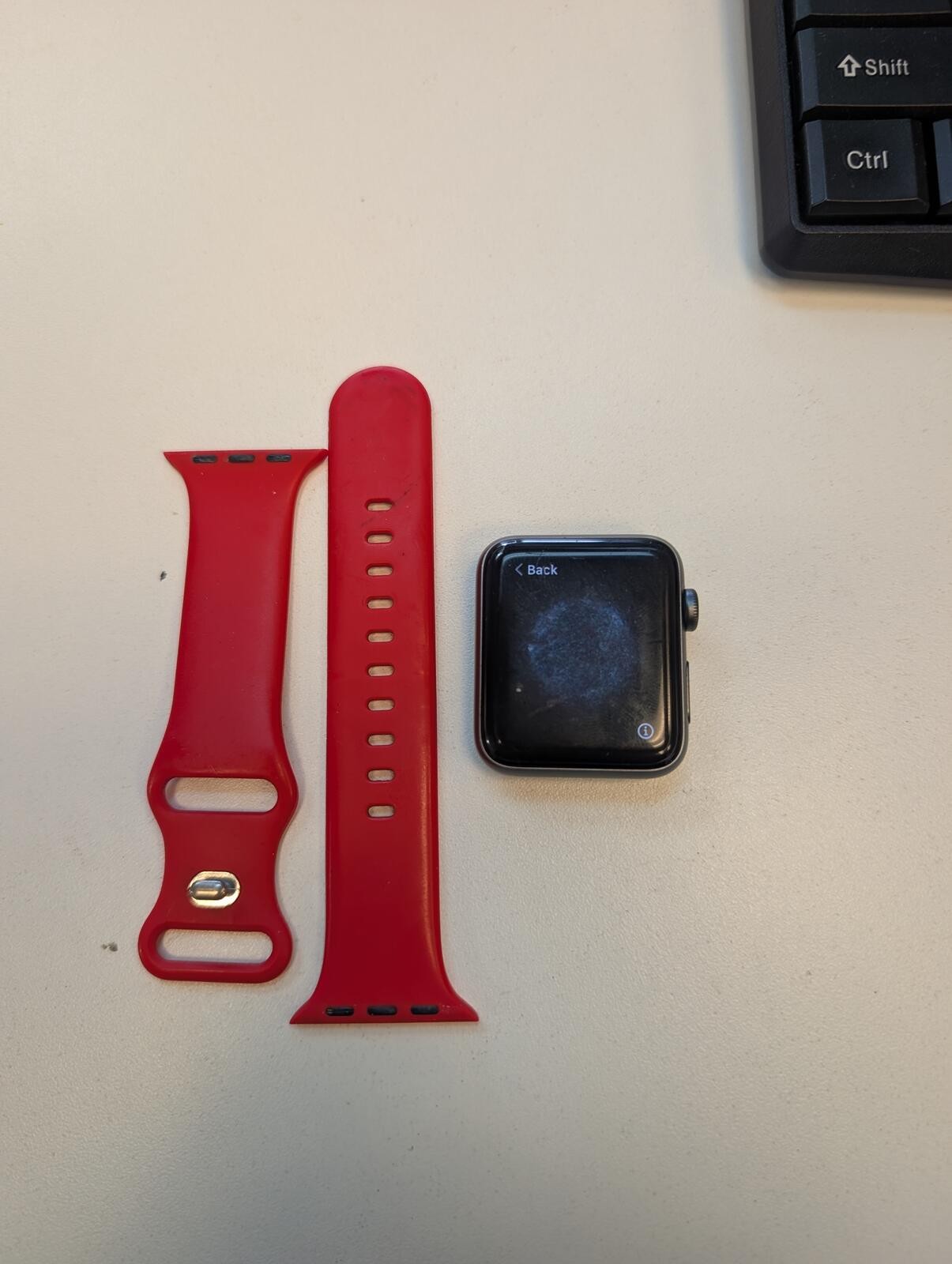Apple Watch Series 3 42mm with Red Sports Free Shipping