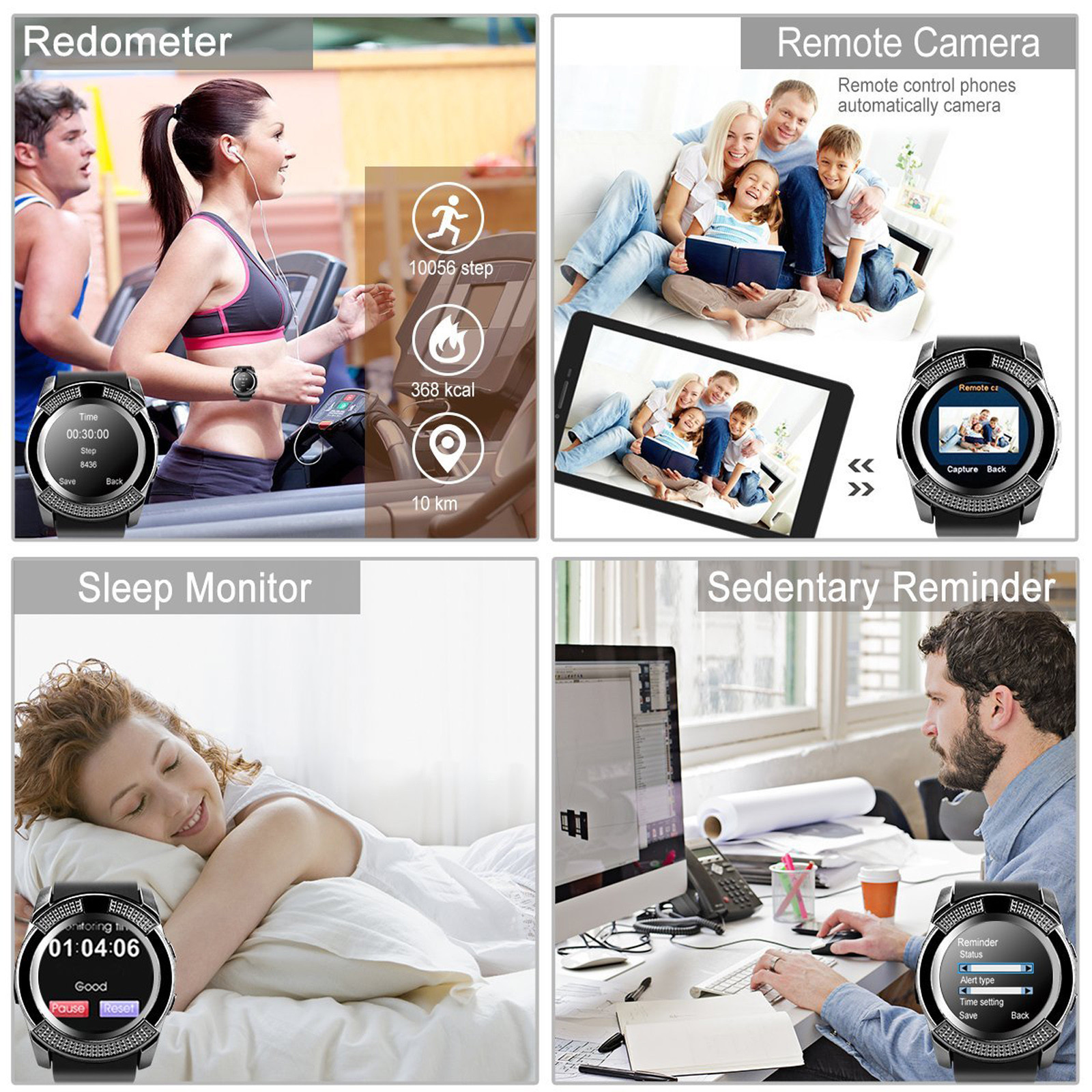 All in 1 Bluetooth Smartwatch Phone GSM Unlocked Watch for Android Men Women