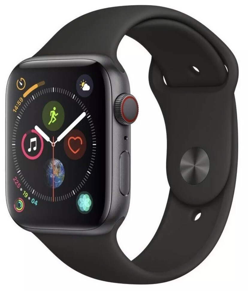 Apple Watch Series 4 (GPS + Cellular, 44mm) – Space Gray Aluminum Case with