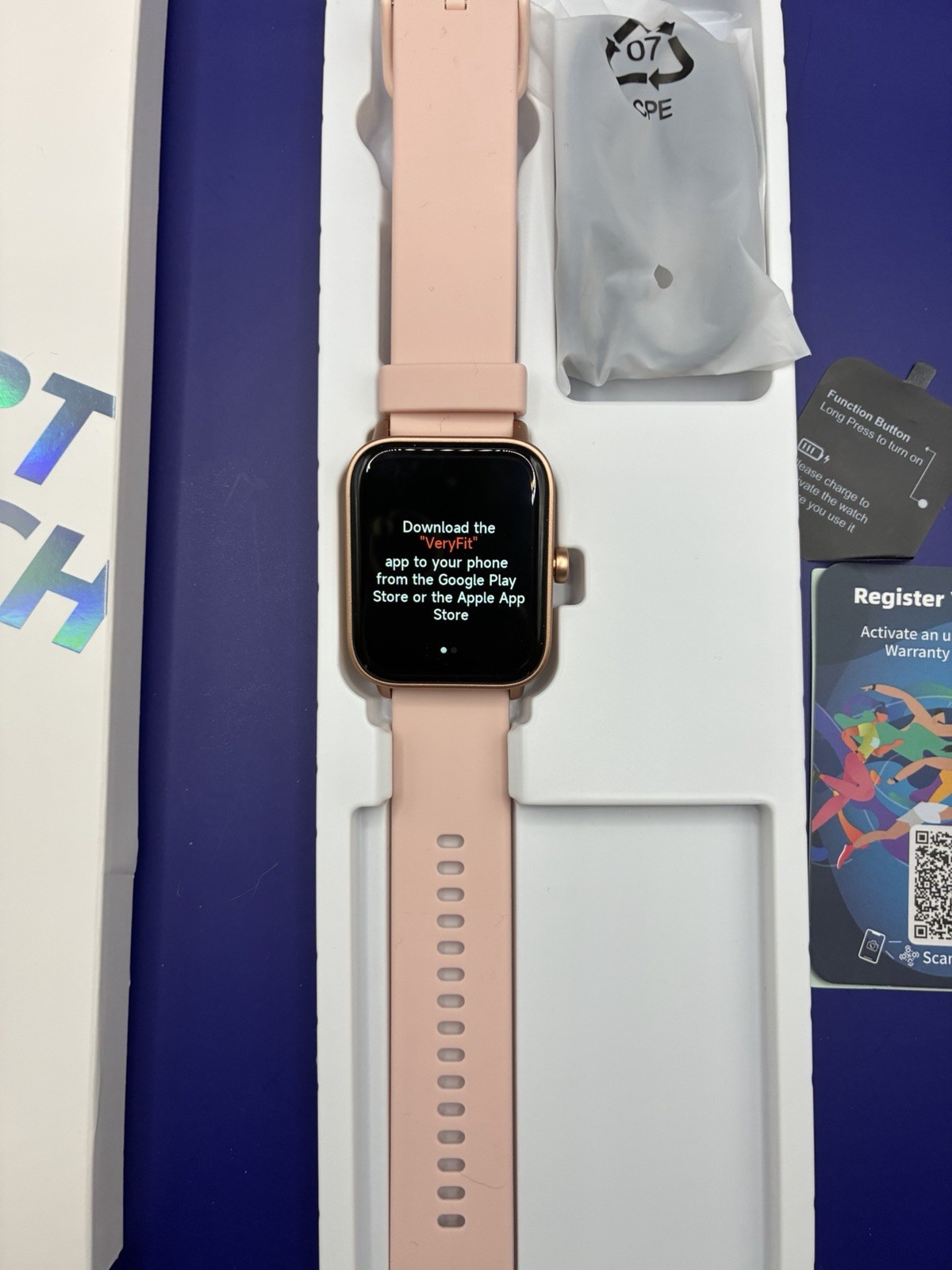 Smart Watch Very fit W/Built-in Alexa IDW19- Pink