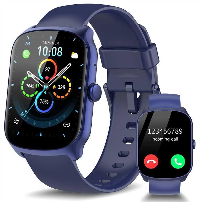 Smart Watch for Men Women, 1.95” HD Curved Screen Smartwatch(Answer/Make Cal…
