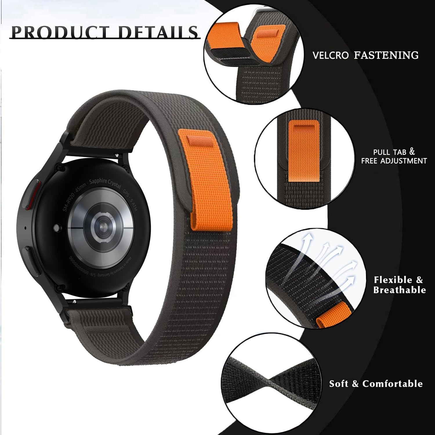 Case For Samsung Galaxy Watch 7/FE/6/5 Pro/4/3/Active/Gear S2/S3 20mm 22mm