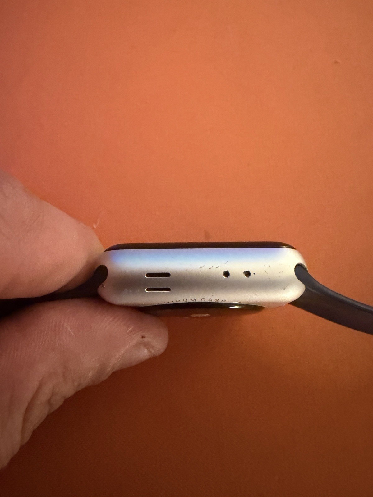 Apple Watch Series 3 42mm Silver Aluminum Case with Blue Sport Band GPS