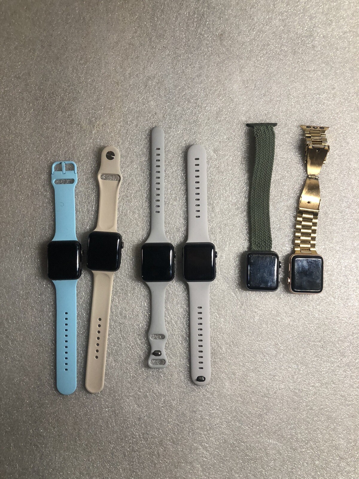 LOT OF 2 Apple Watch Series 3 42mm Aluminum Case – Space Gray/Silver A1859
