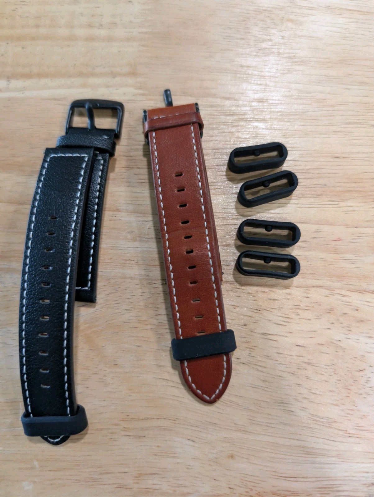 Leather Strap Compatible with Vivoactive 3/Forerunner 645 Band 20mm, 2 Pack