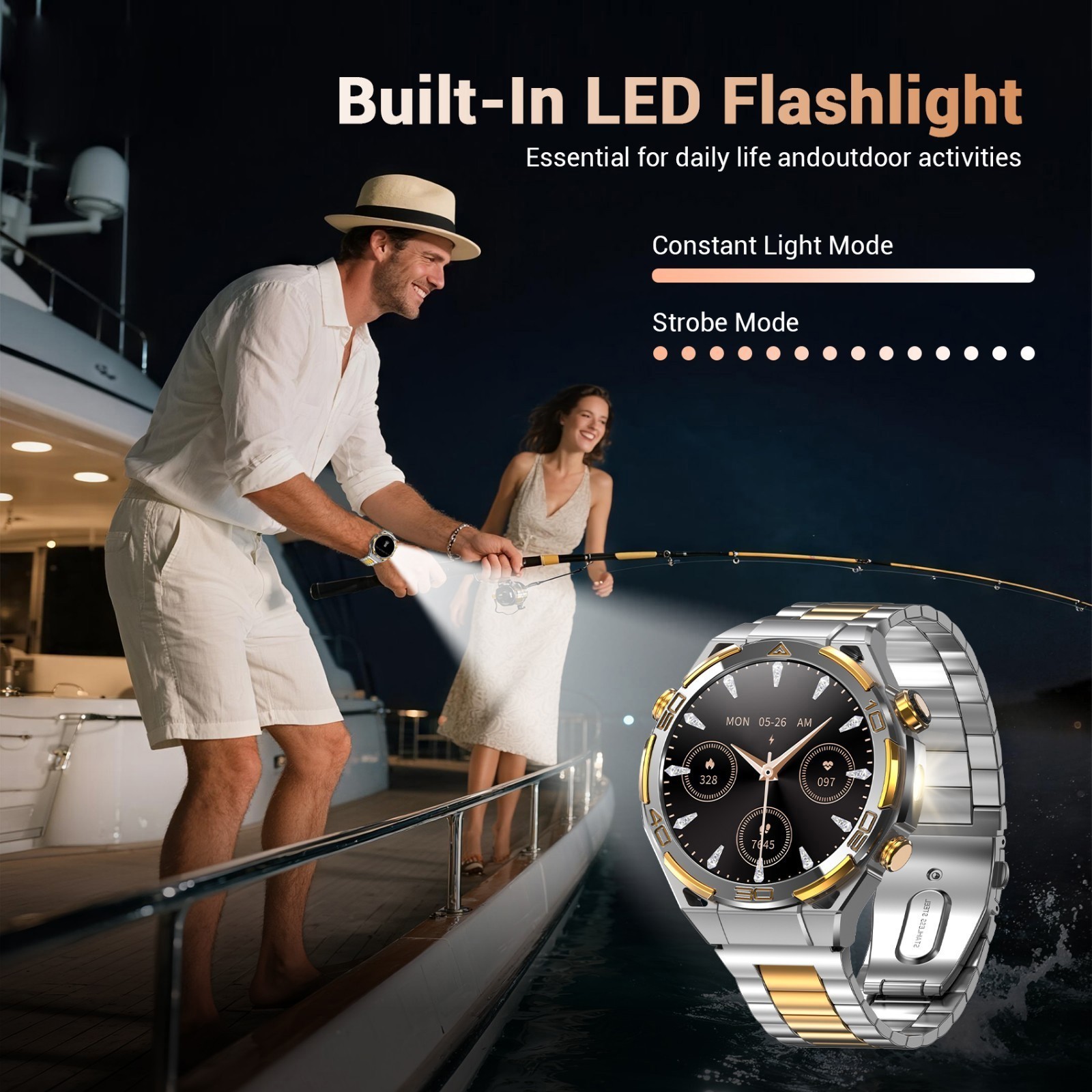 AI Smart Watch Smartwatch For Men Amoled 1.91″ HD Screen Built in Compass GPS