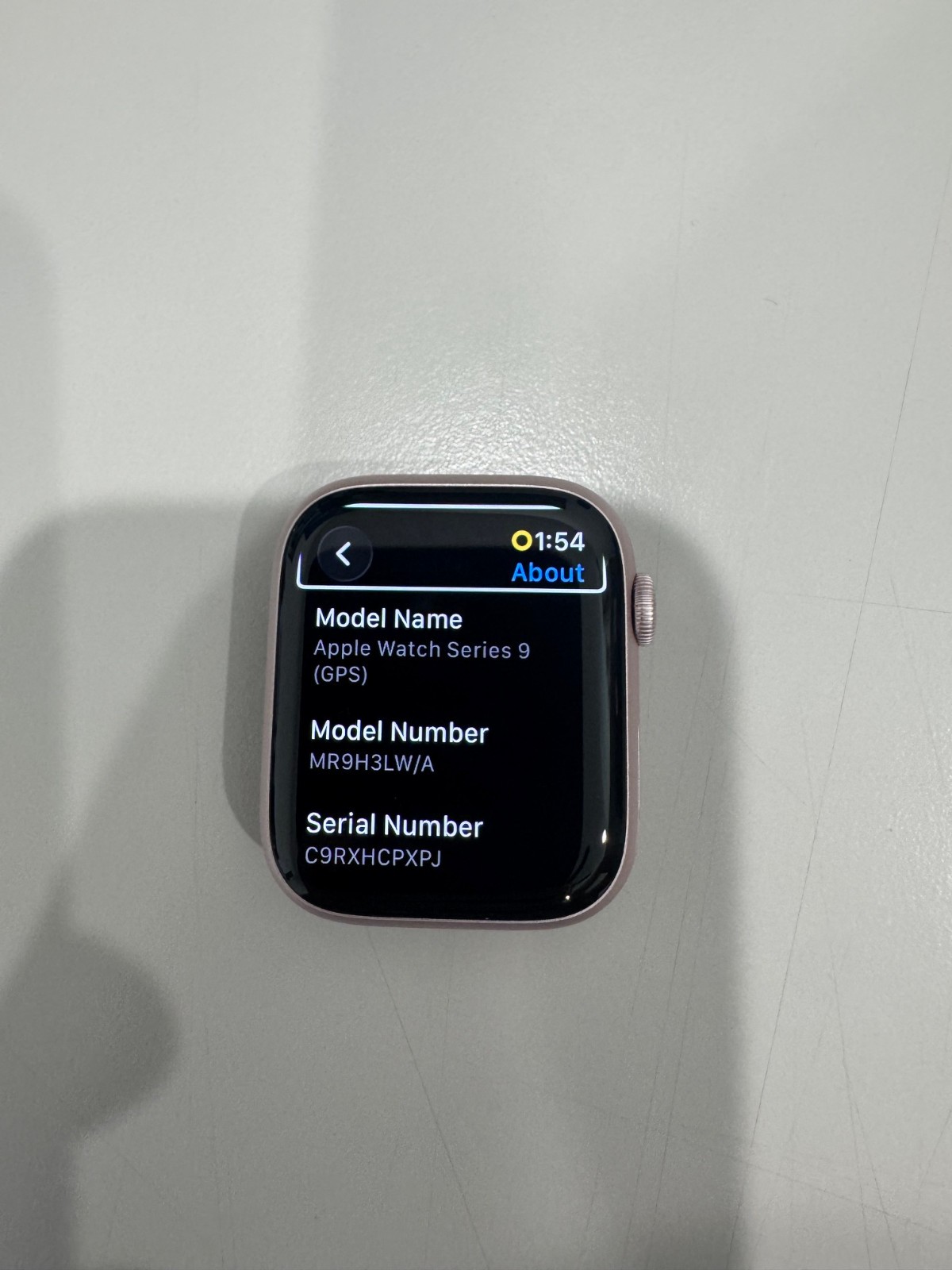 Apple Watch Series 9 (GPS) 45mm Pink Aluminum Case NO BANDS MR9H3LW/A