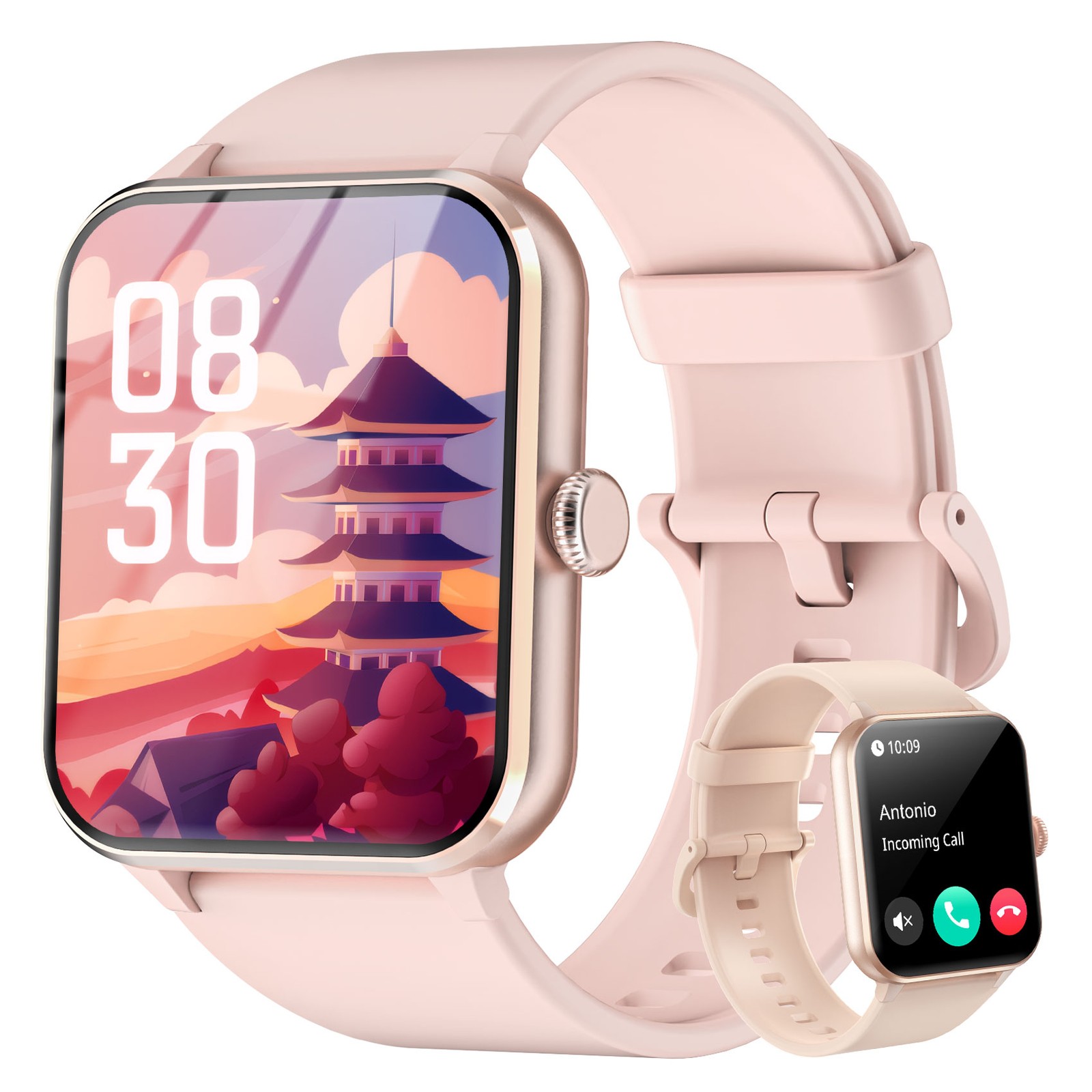 1.85″ Touchscreen Smart Watch Heart Rate Blood Oxygen IP68 Bluetooth Calling