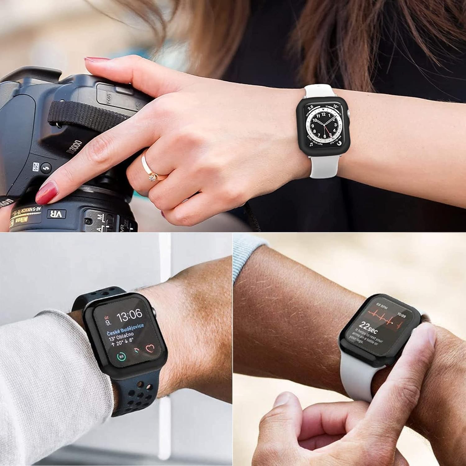 12 Colorful Cases for Apple Watch Series 2 & 3 38mm with Scratch-Resistant Prote