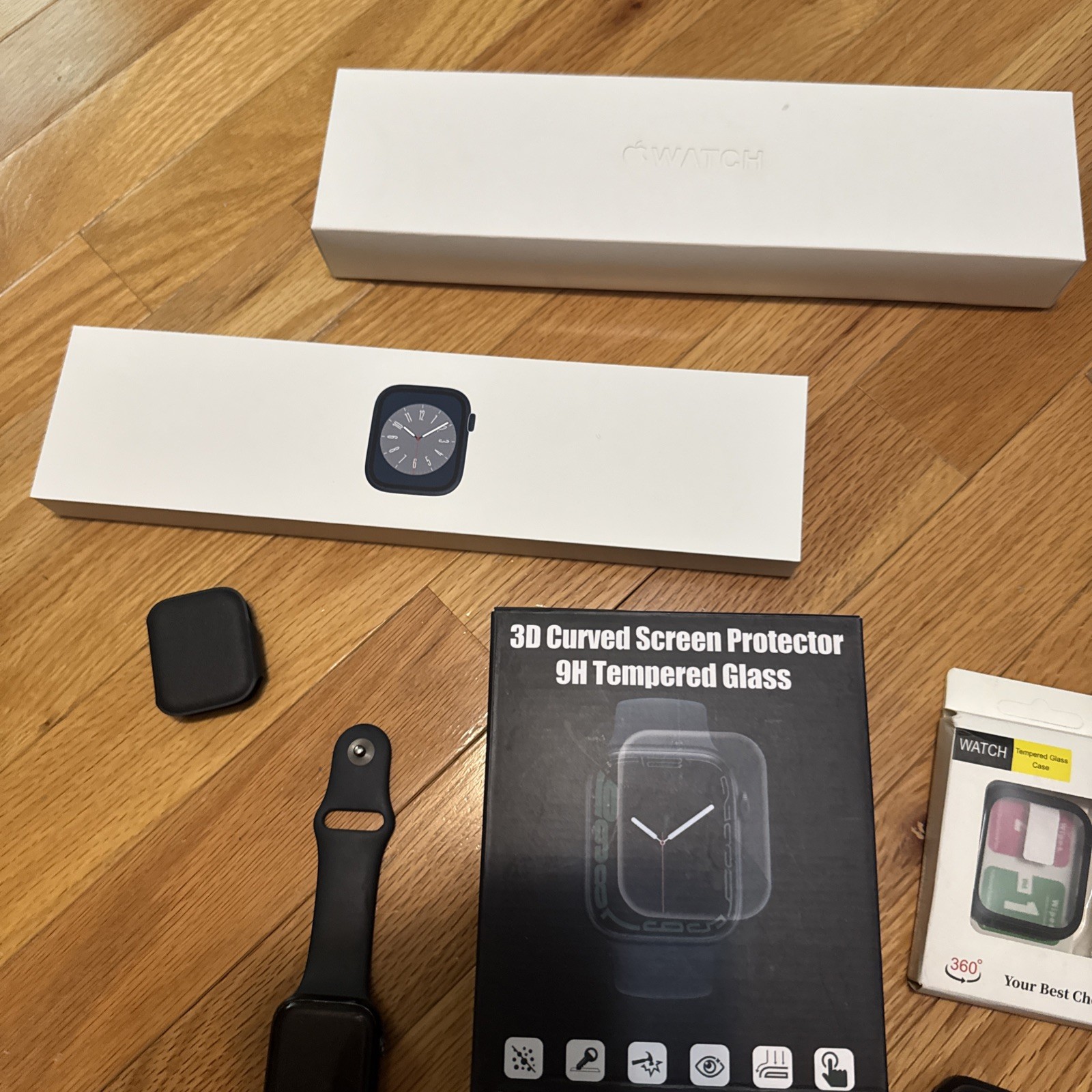 Apple Watch Series 8 45MM With Box Multiple Accessories. Not Working For Parts.