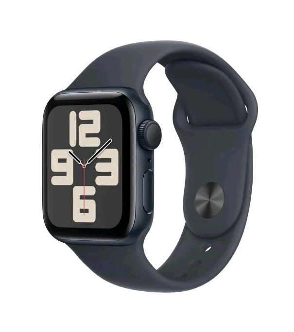 Apple Watch SE 2nd Gen 40mm Smartwatch Midnight Sport Band S/M MXE73LL/A NEW
