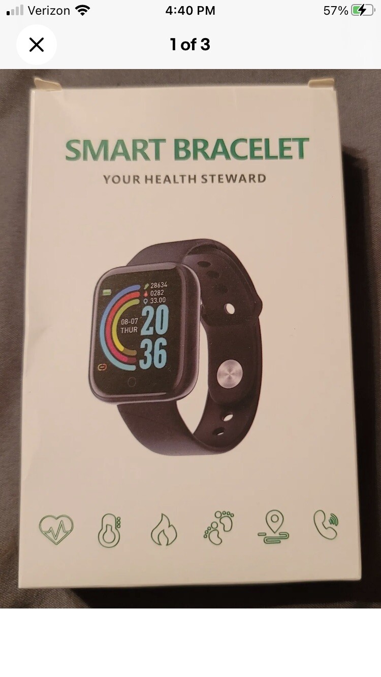 Smart Bracelet Wristband Watch / heart rate monitor and More New In Box