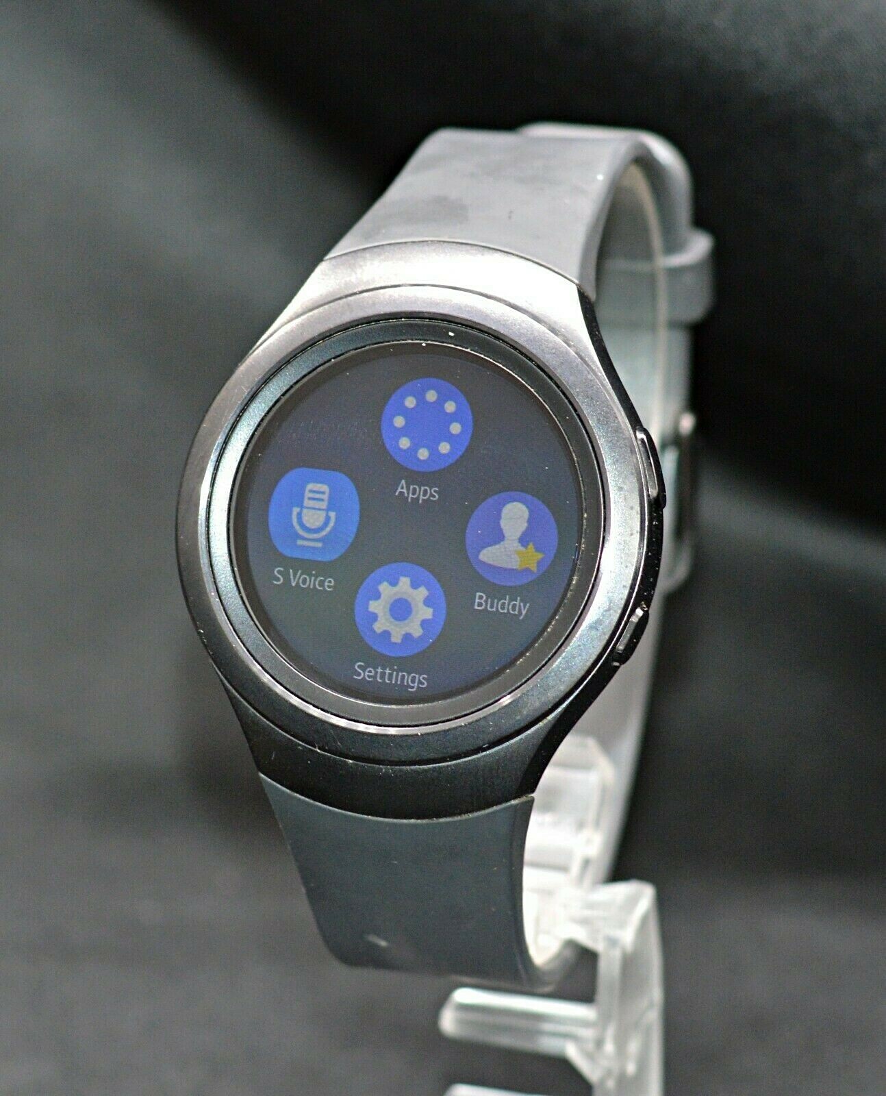 SAMSUNG GEAR S2 316L BLACK STAINLESS STEEL CASE MEN’S SMARTWATCH