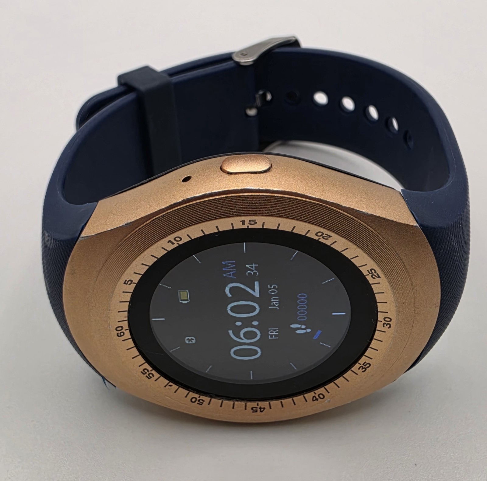 iTOUCH Curve ITR4360 Smartwatch Gold With Blue Band W/Chgr