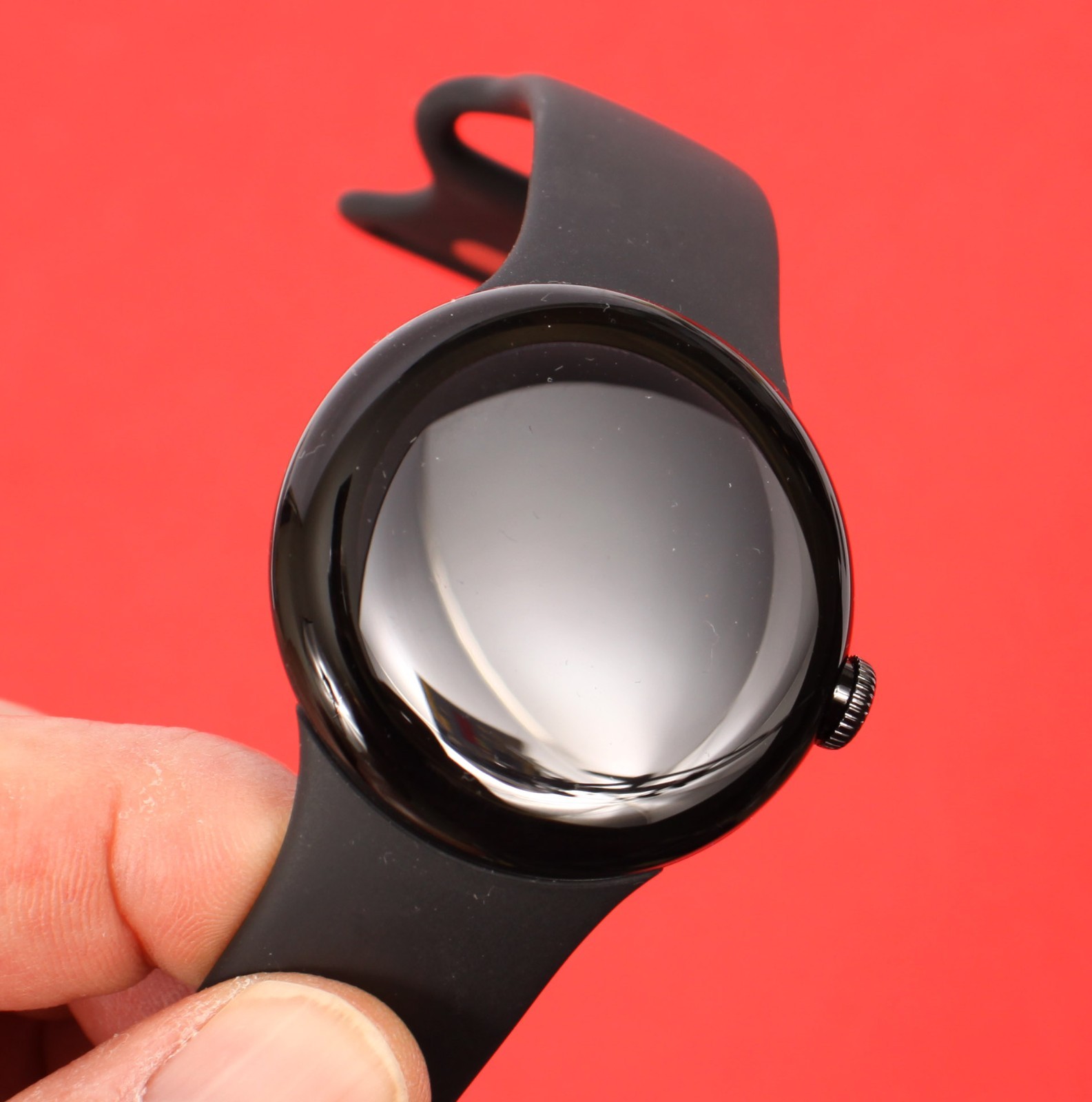 * EXCELLENT * Google Pixel Watch 1 41mm GPS WiFi Bluetooth Black with Black Band