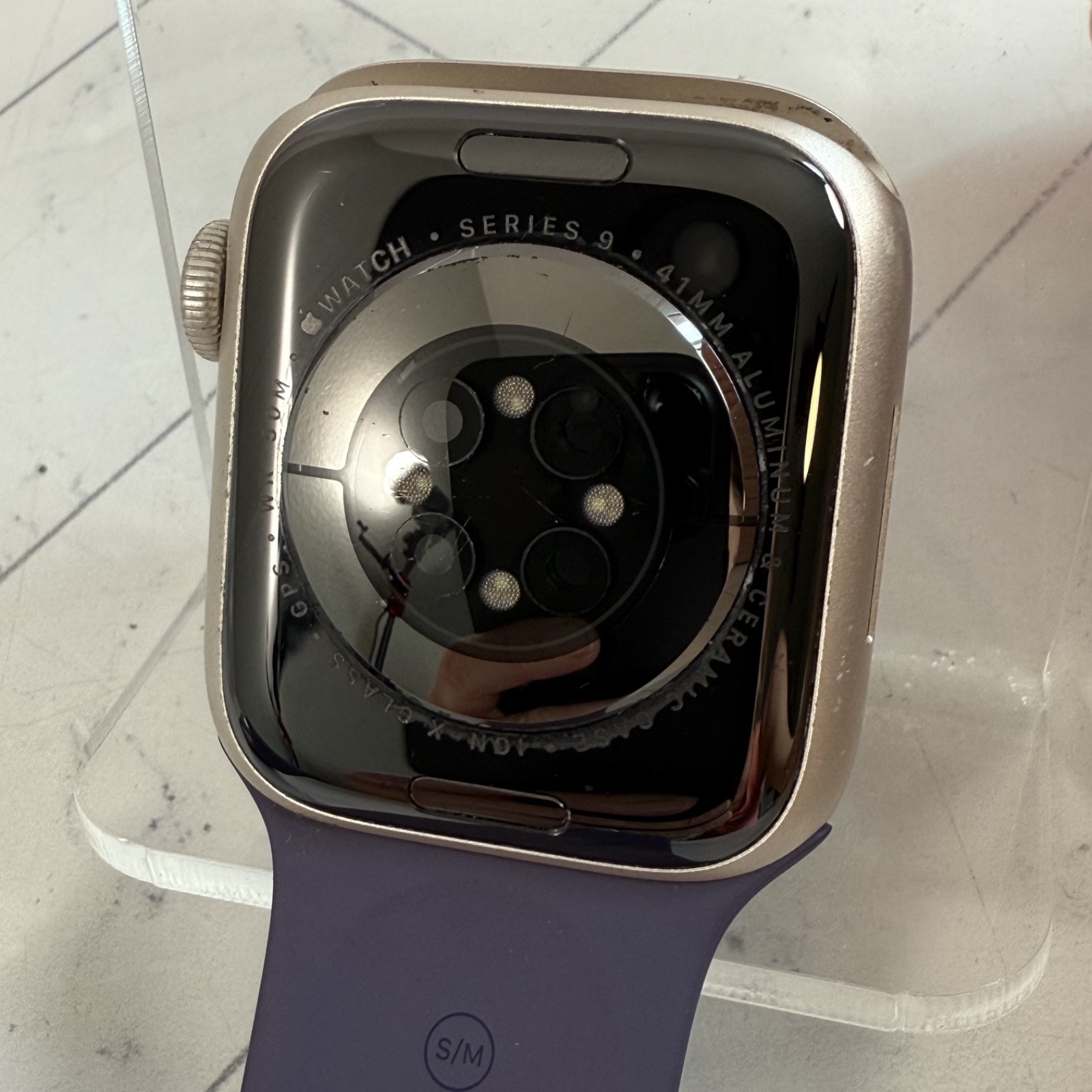 Apple Watch Series 9 41mm Starlight Aluminum GPS WiFi Smartwatch #H245