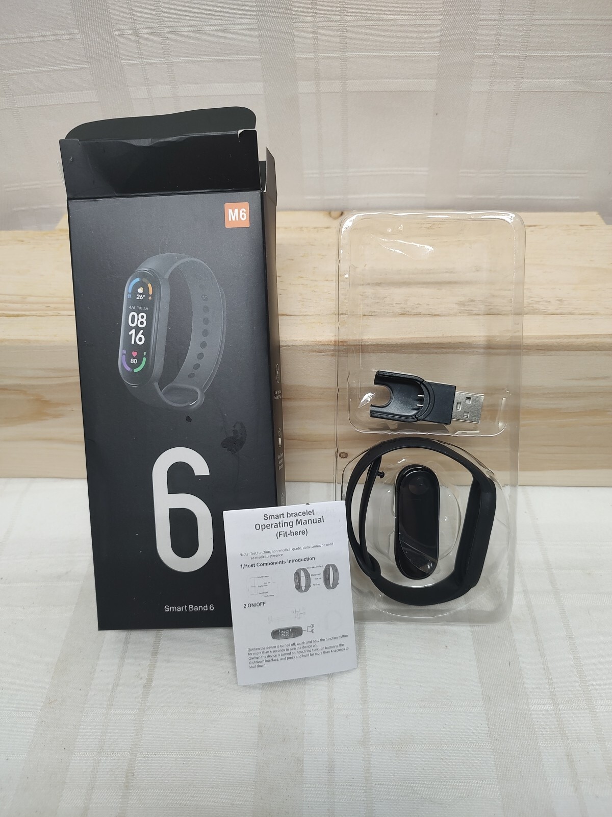 M6 Smart Band Watch Bracelet Wristband Fitness Tracker Blood Pressure Heart rate