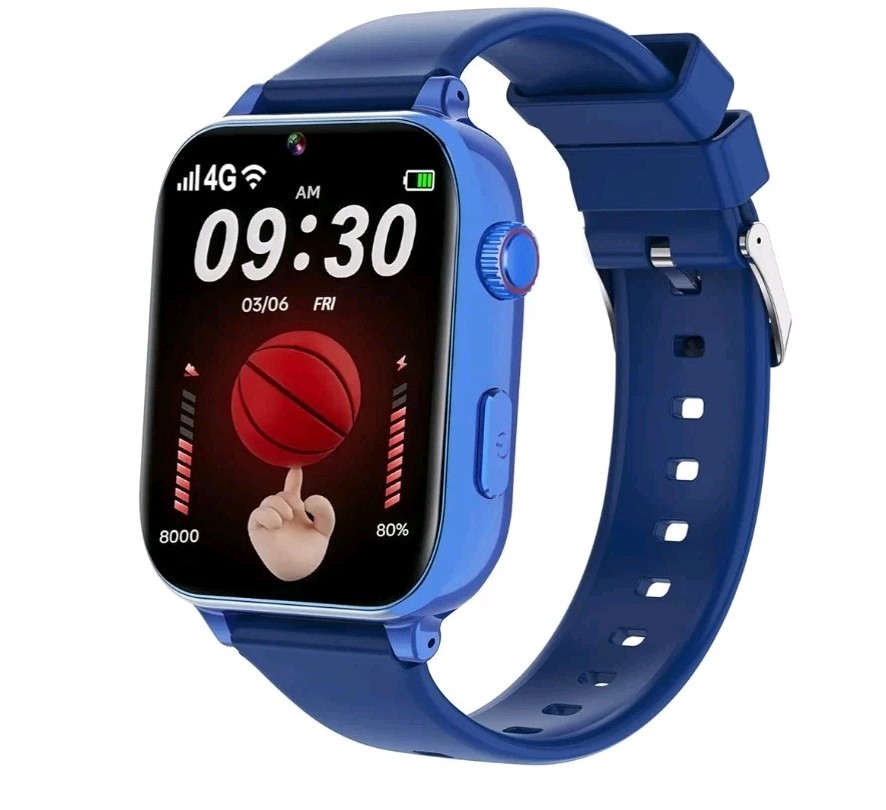 4G Kids Smart Watch for Boys Girls, Kid Watch Phone Ages 4-12 with Call, GPS,…